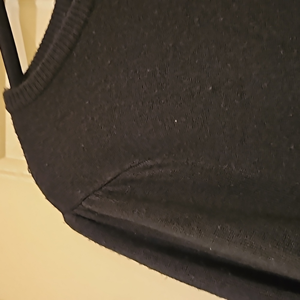 East 5th Woman Black cardigan with little rhinestone and black buttons. 1X - Picture 5 of 8